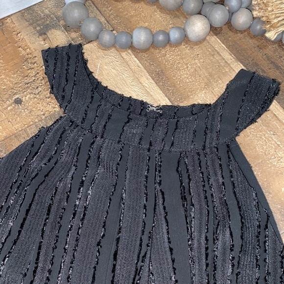 GILLI black blouse NEW with tag lined small halter style - Picture 3 of 7
